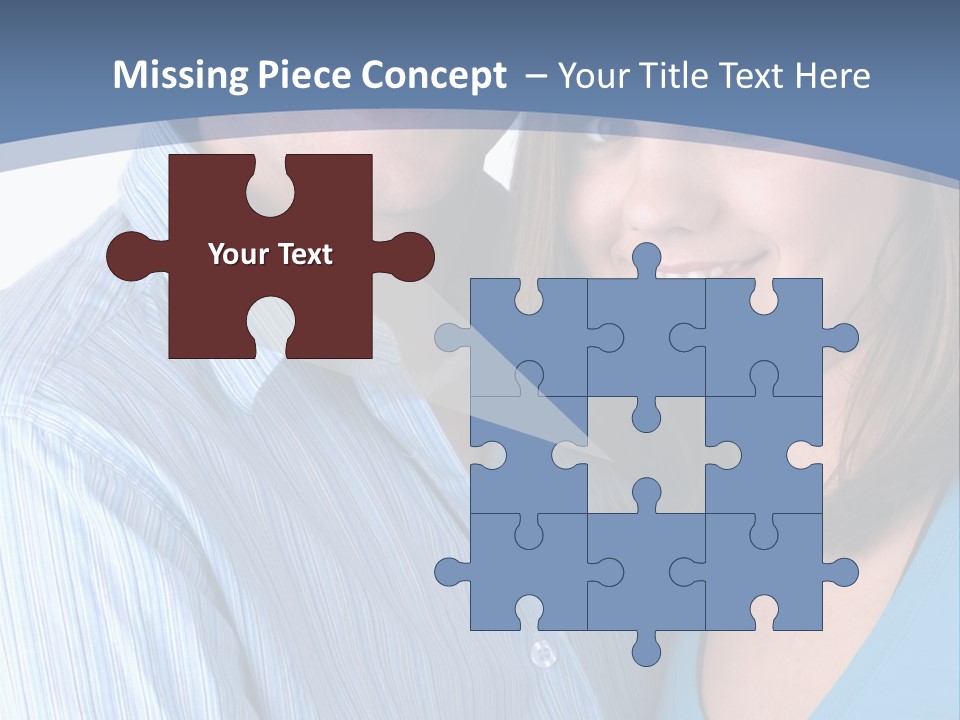 Attractive Young Happy Couple PowerPoint Template