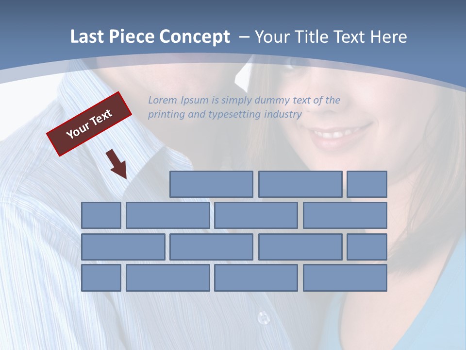 Attractive Young Happy Couple PowerPoint Template