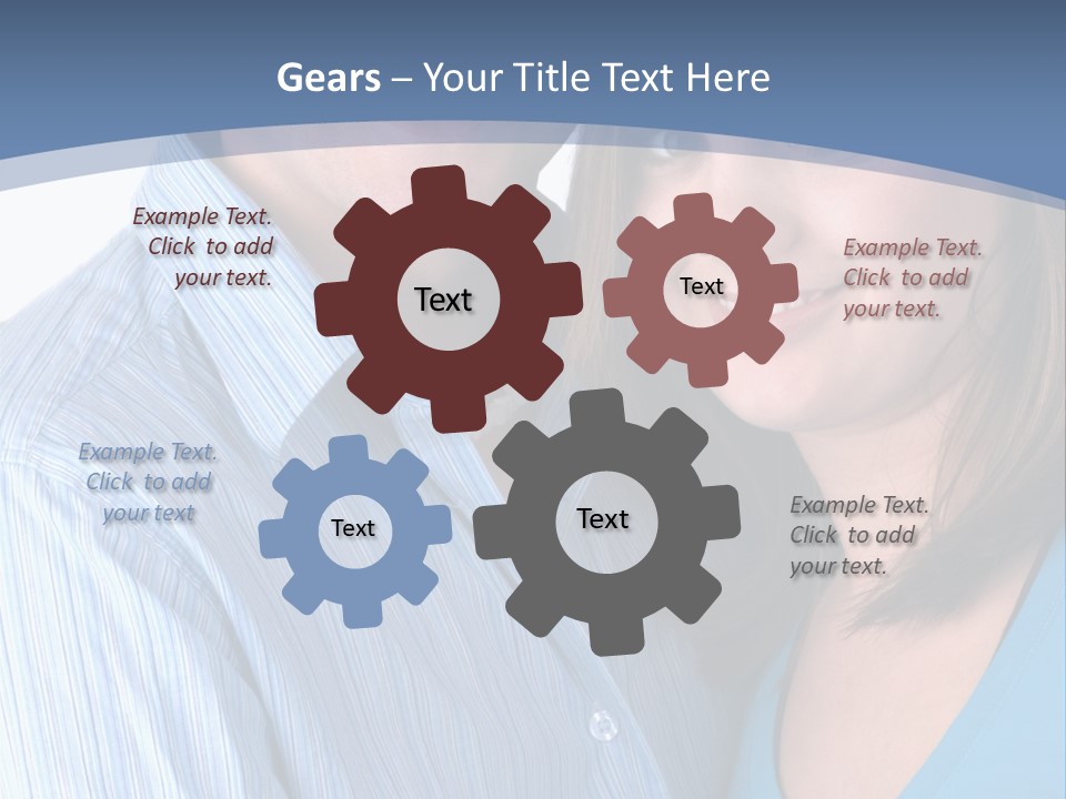 Attractive Young Happy Couple PowerPoint Template