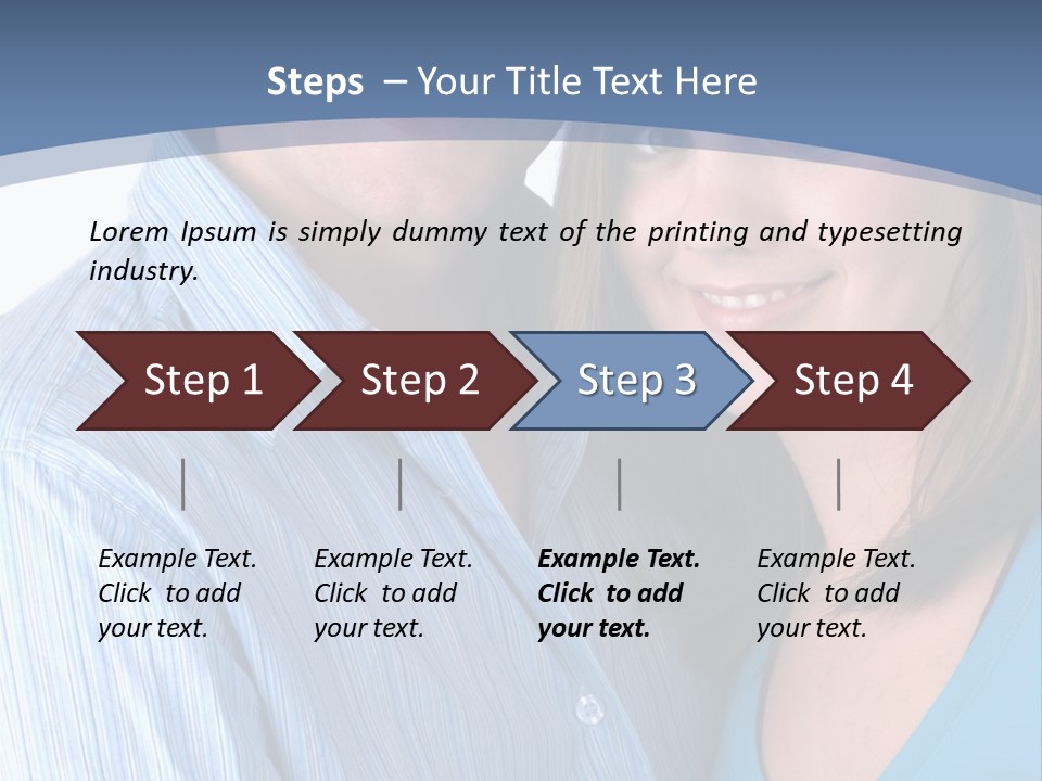 Attractive Young Happy Couple PowerPoint Template