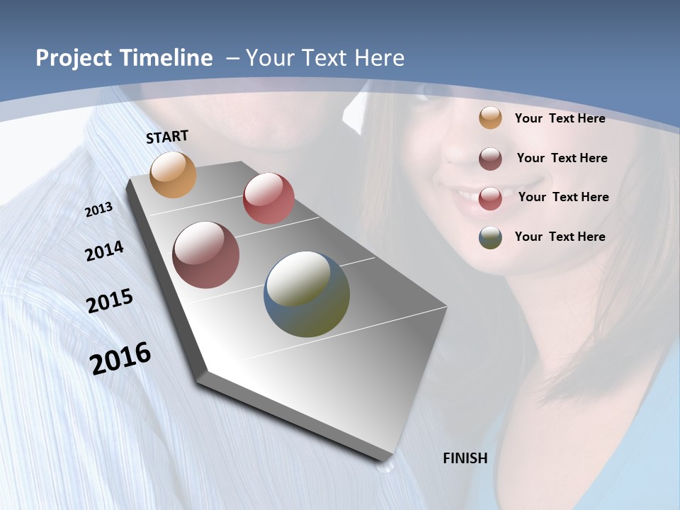 Attractive Young Happy Couple PowerPoint Template