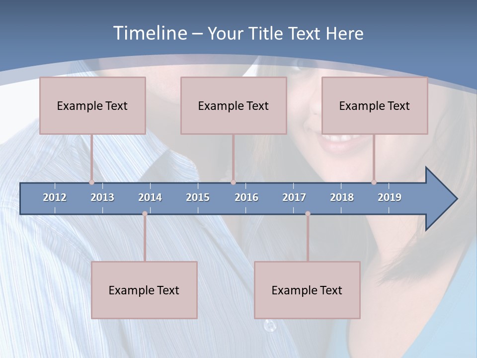 Attractive Young Happy Couple PowerPoint Template