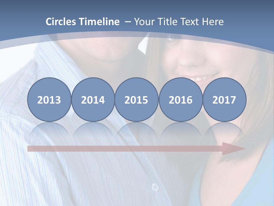 Attractive Young Happy Couple PowerPoint Template