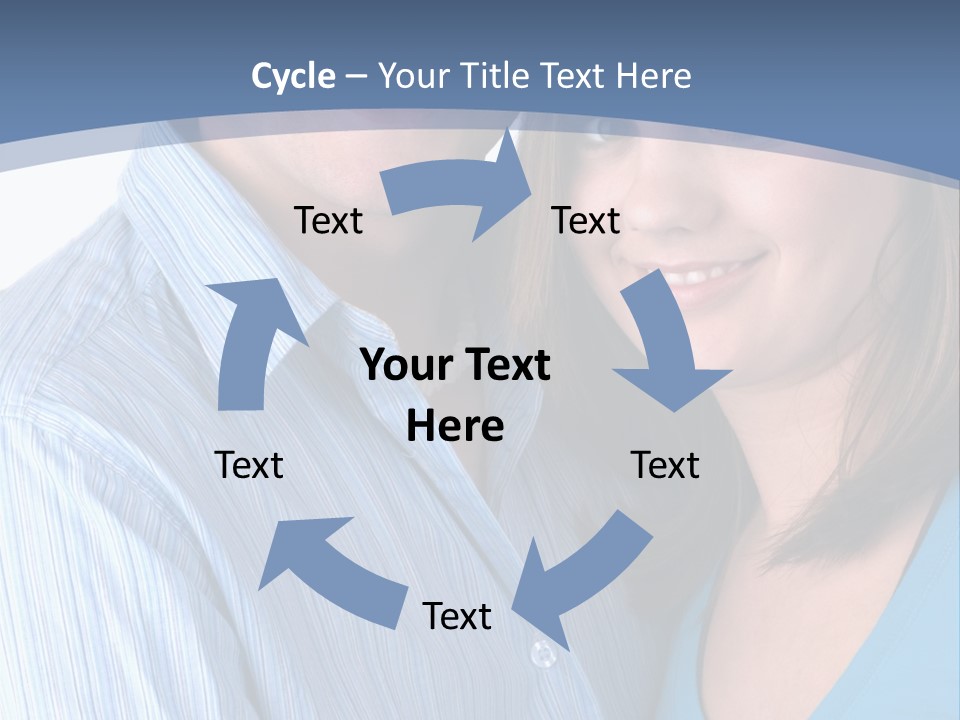 Attractive Young Happy Couple PowerPoint Template