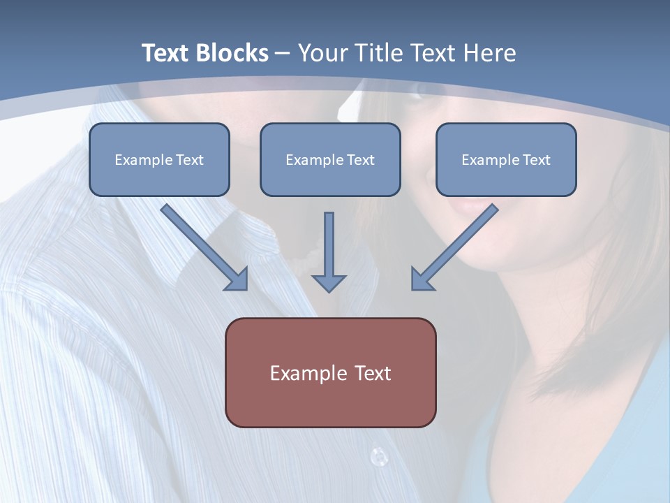 Attractive Young Happy Couple PowerPoint Template
