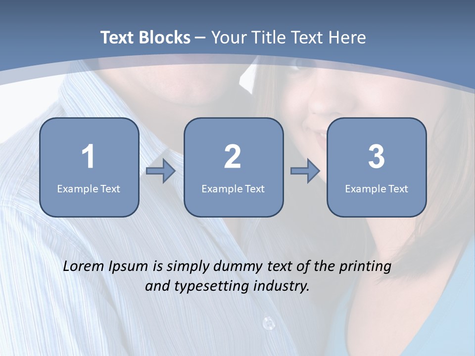 Attractive Young Happy Couple PowerPoint Template