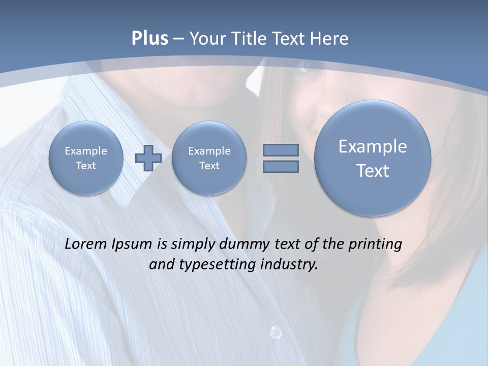 Attractive Young Happy Couple PowerPoint Template