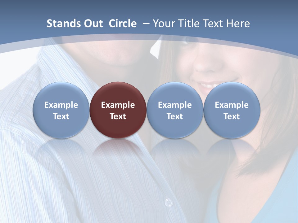 Attractive Young Happy Couple PowerPoint Template