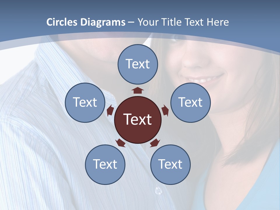 Attractive Young Happy Couple PowerPoint Template