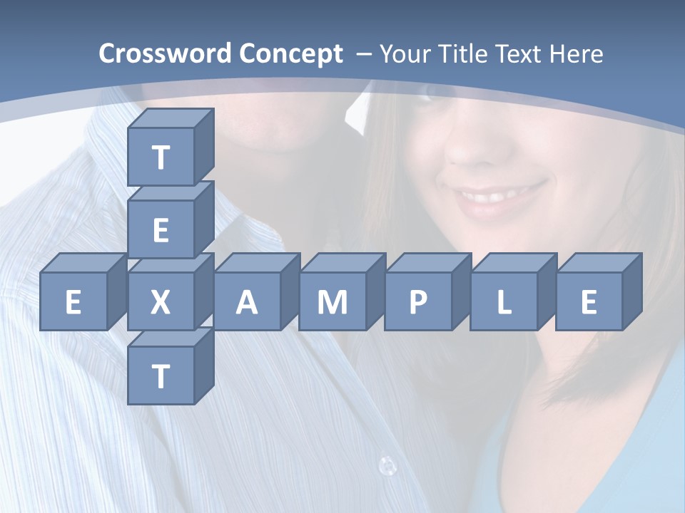 Attractive Young Happy Couple PowerPoint Template