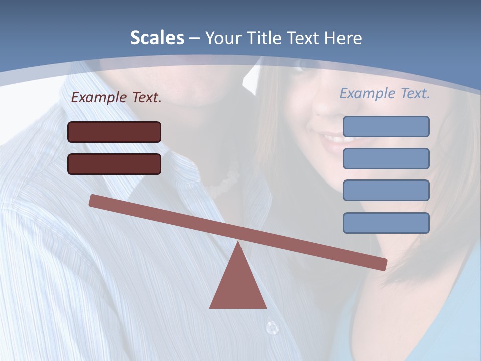 Attractive Young Happy Couple PowerPoint Template