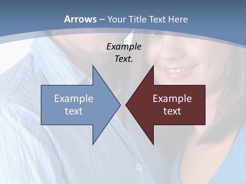 Attractive Young Happy Couple PowerPoint Template