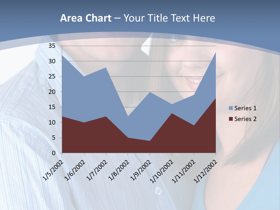 Attractive Young Happy Couple PowerPoint Template