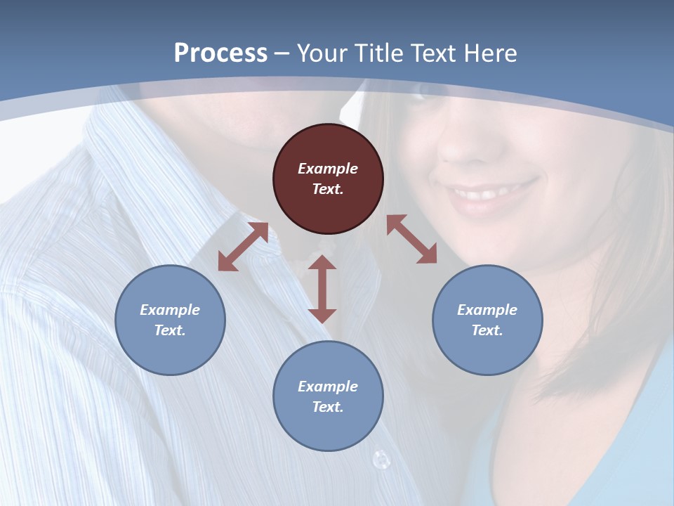 Attractive Young Happy Couple PowerPoint Template