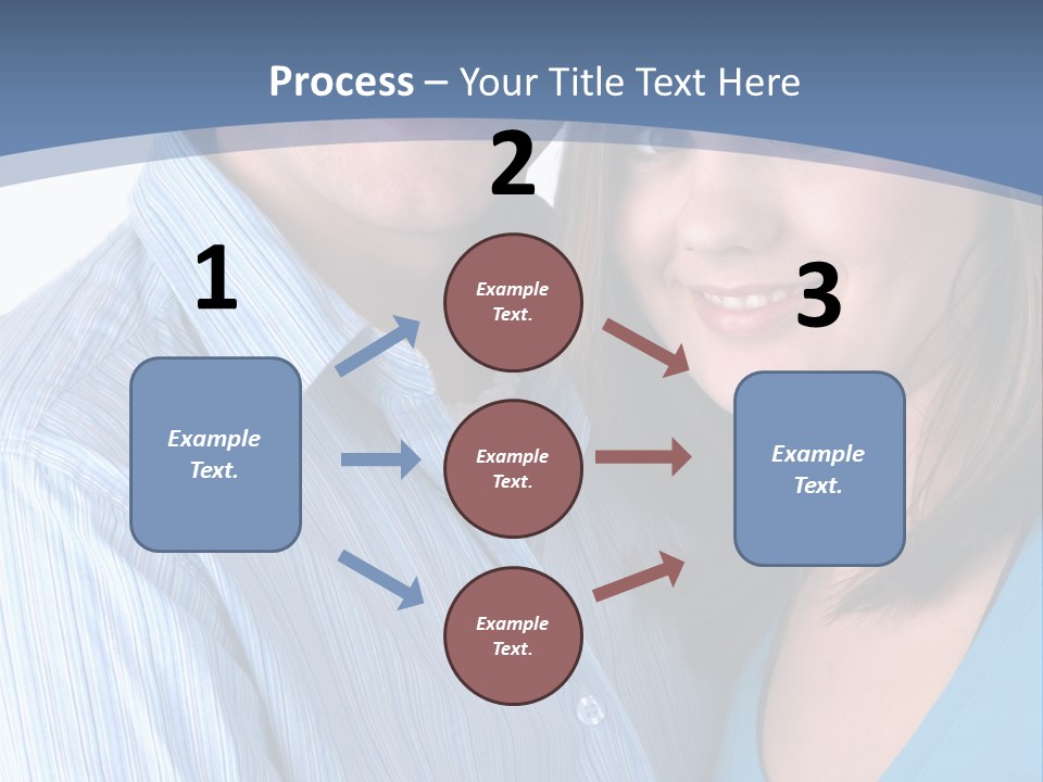 Attractive Young Happy Couple PowerPoint Template