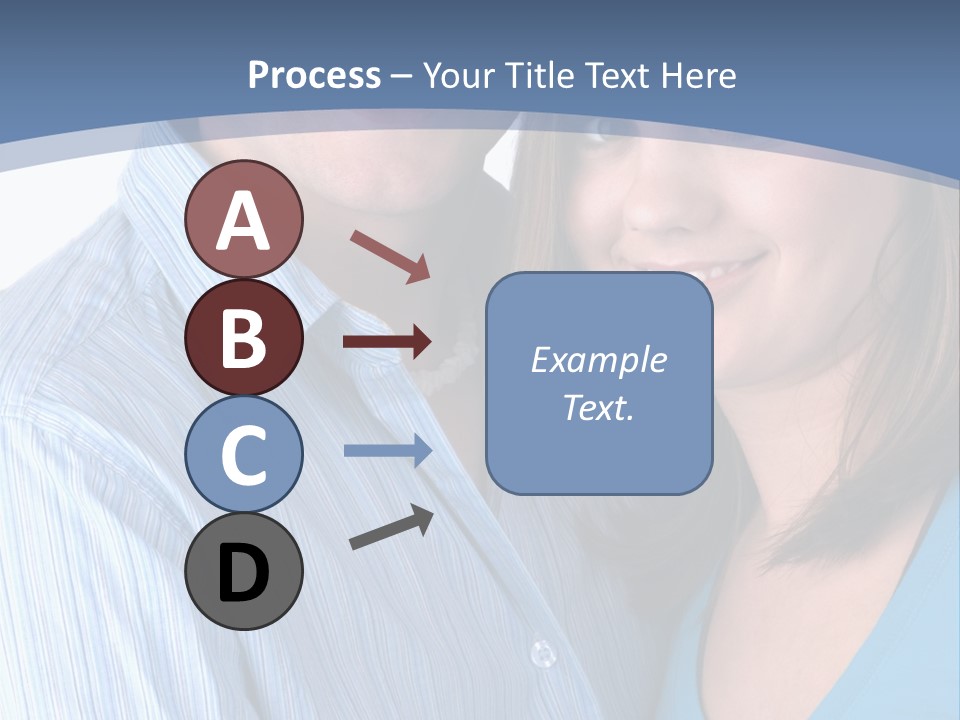 Attractive Young Happy Couple PowerPoint Template