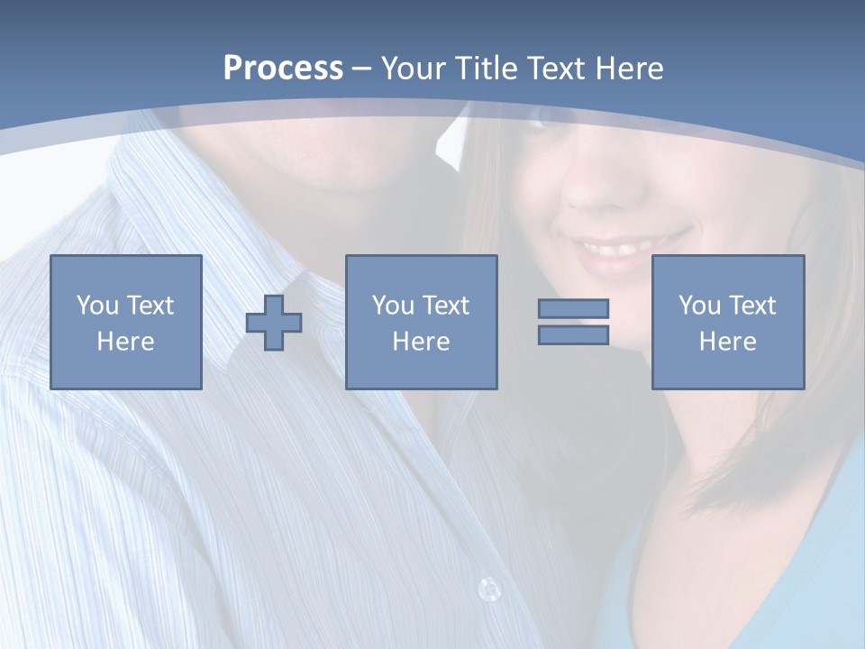 Attractive Young Happy Couple PowerPoint Template