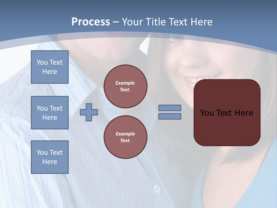 Attractive Young Happy Couple PowerPoint Template