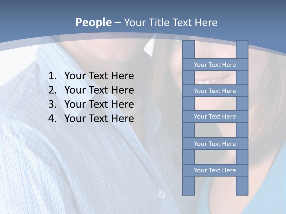 Attractive Young Happy Couple PowerPoint Template