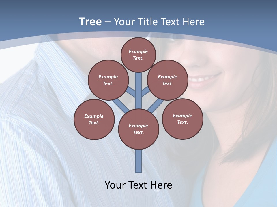 Attractive Young Happy Couple PowerPoint Template