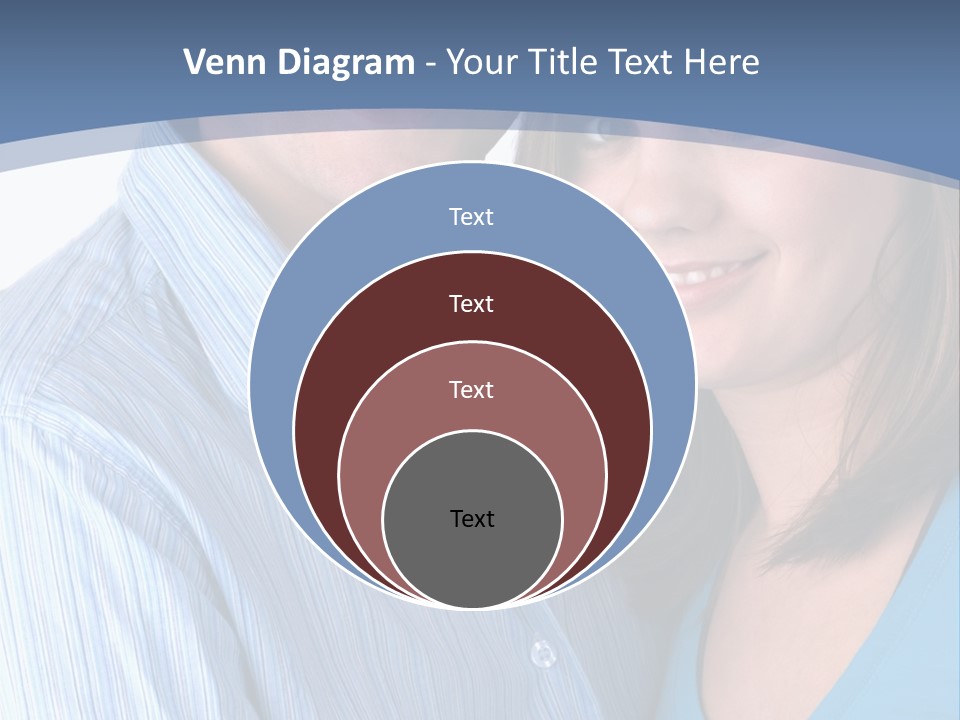 Attractive Young Happy Couple PowerPoint Template