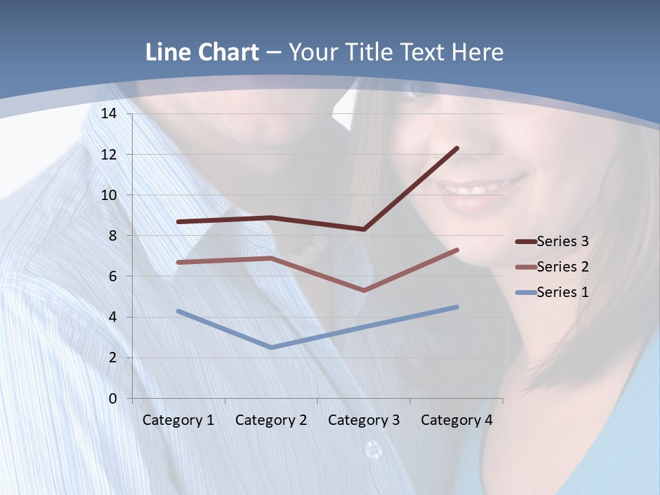Attractive Young Happy Couple PowerPoint Template