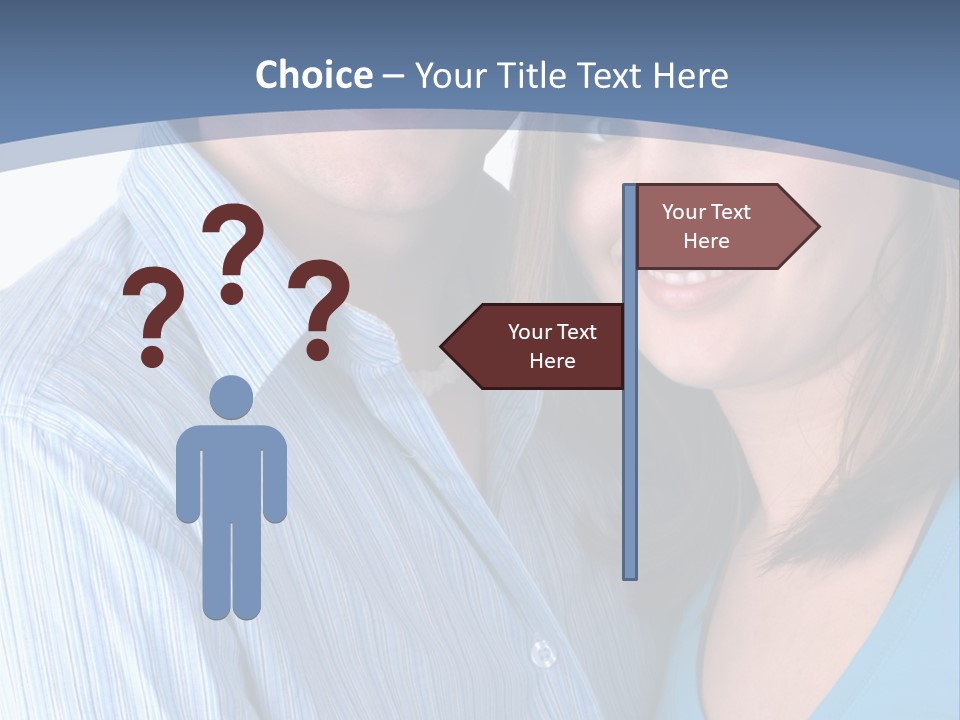 Attractive Young Happy Couple PowerPoint Template