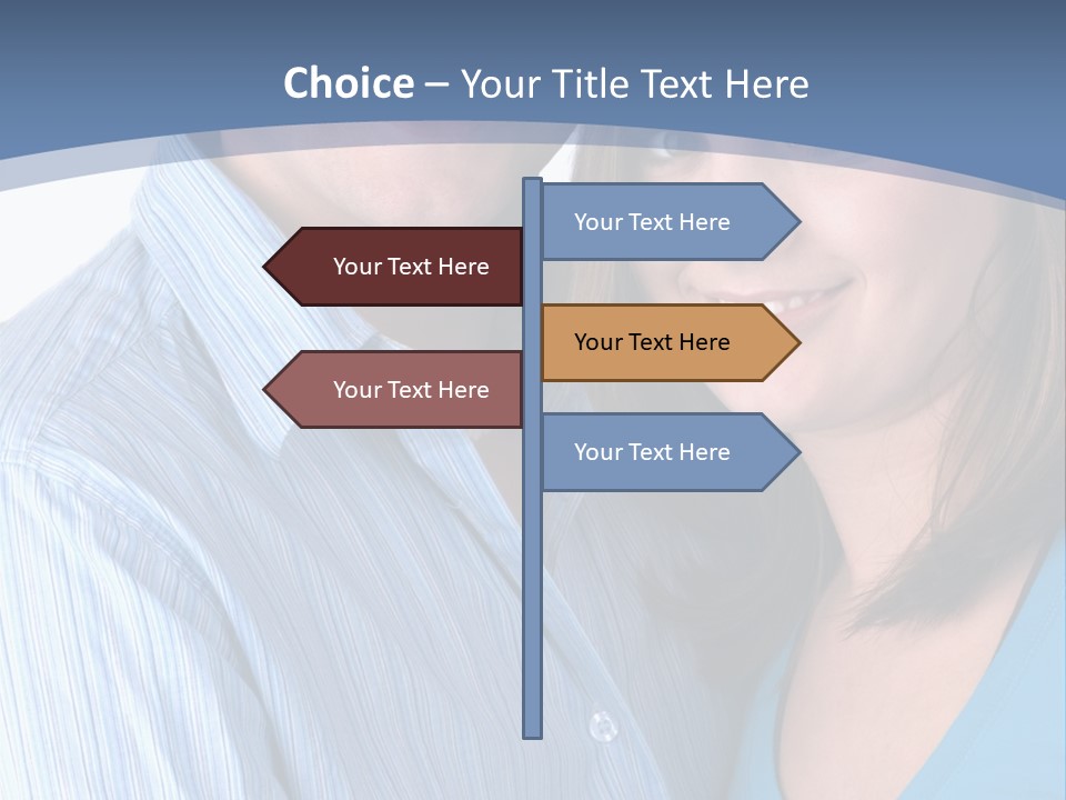 Attractive Young Happy Couple PowerPoint Template