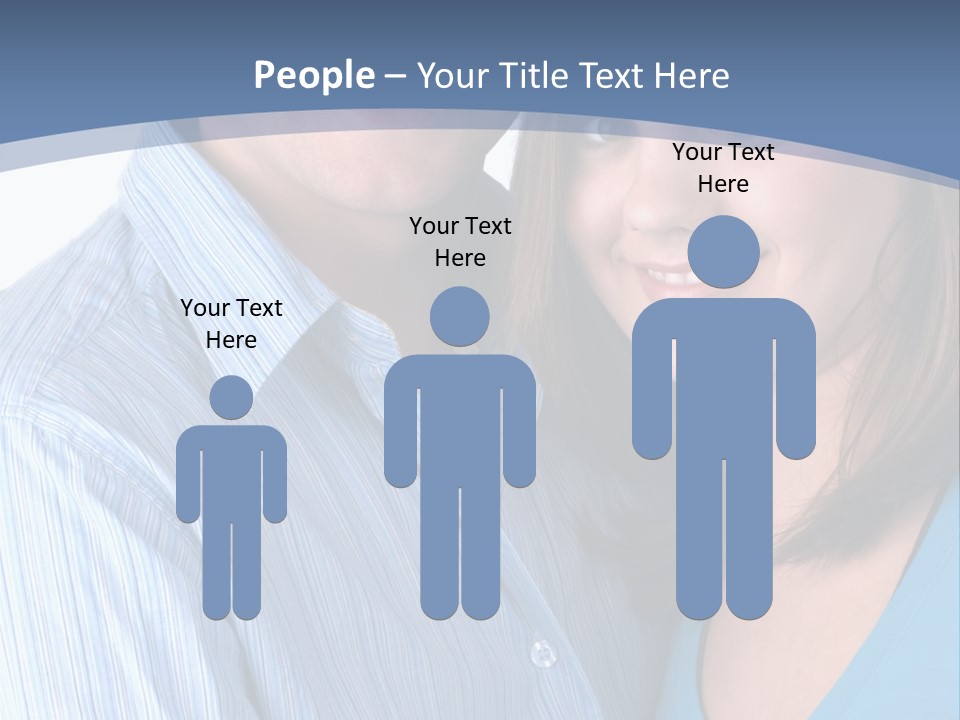 Attractive Young Happy Couple PowerPoint Template