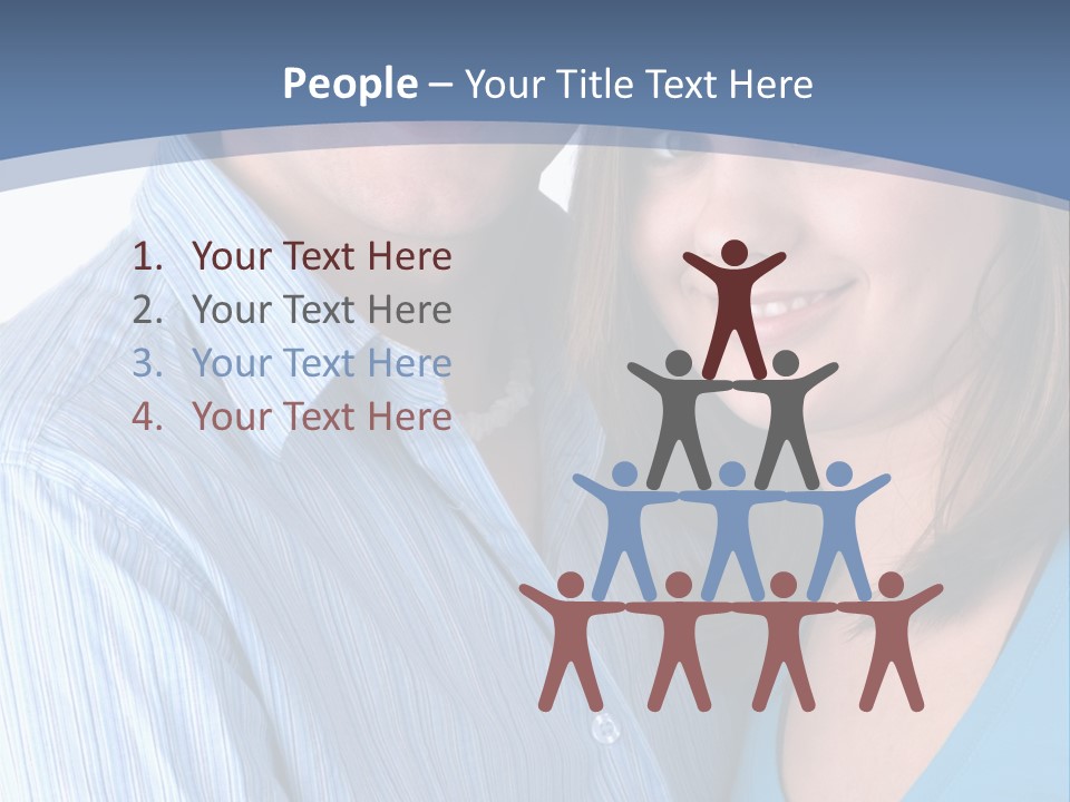 Attractive Young Happy Couple PowerPoint Template