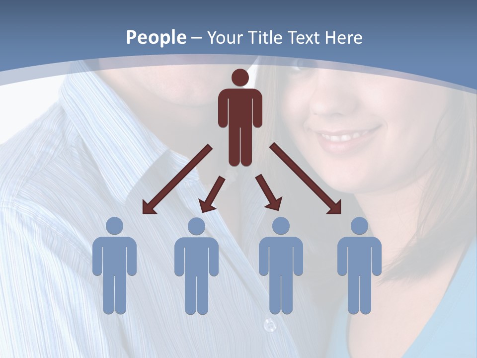 Attractive Young Happy Couple PowerPoint Template