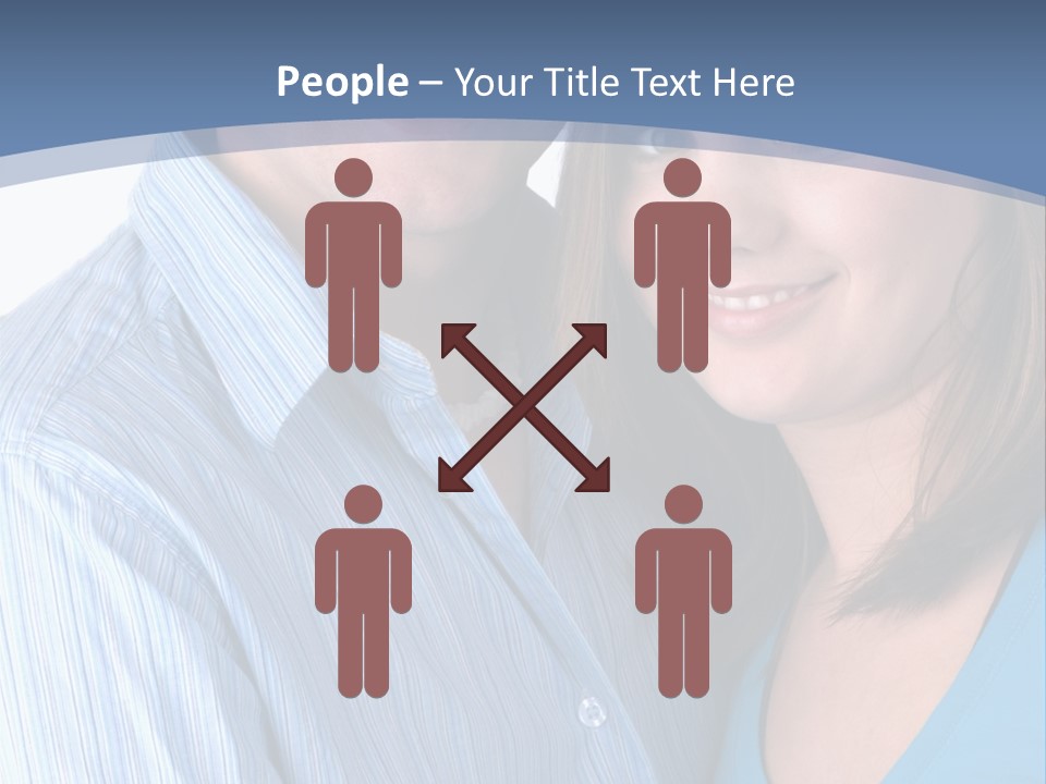 Attractive Young Happy Couple PowerPoint Template