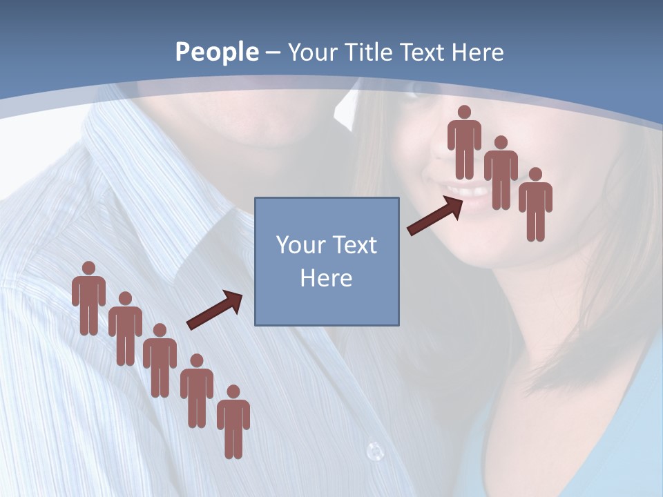 Attractive Young Happy Couple PowerPoint Template