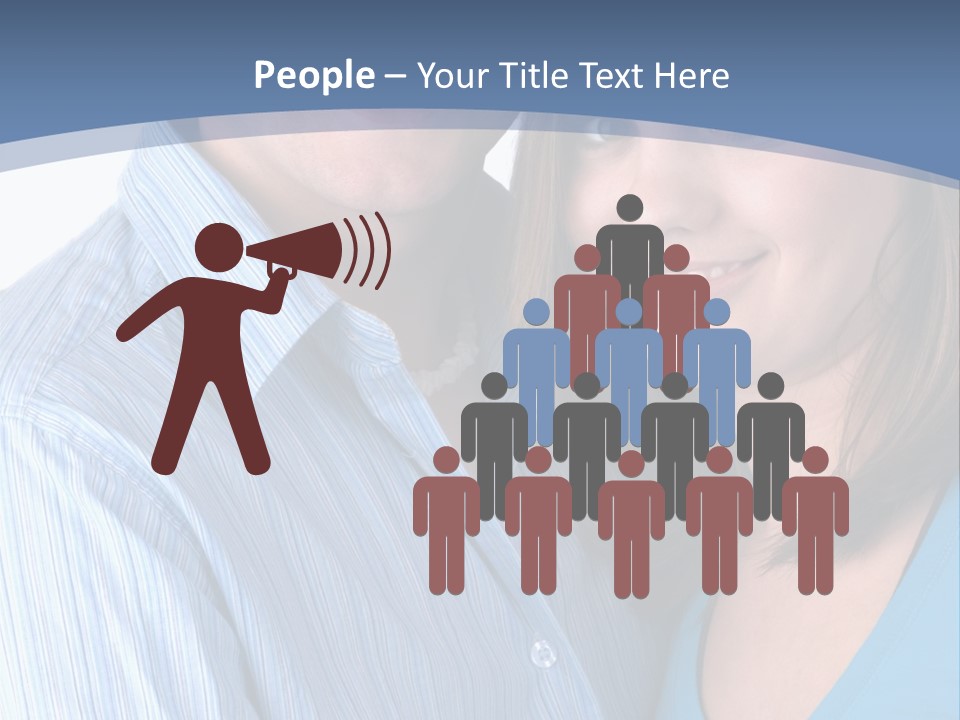 Attractive Young Happy Couple PowerPoint Template