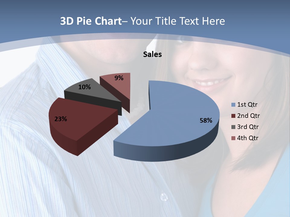 Attractive Young Happy Couple PowerPoint Template