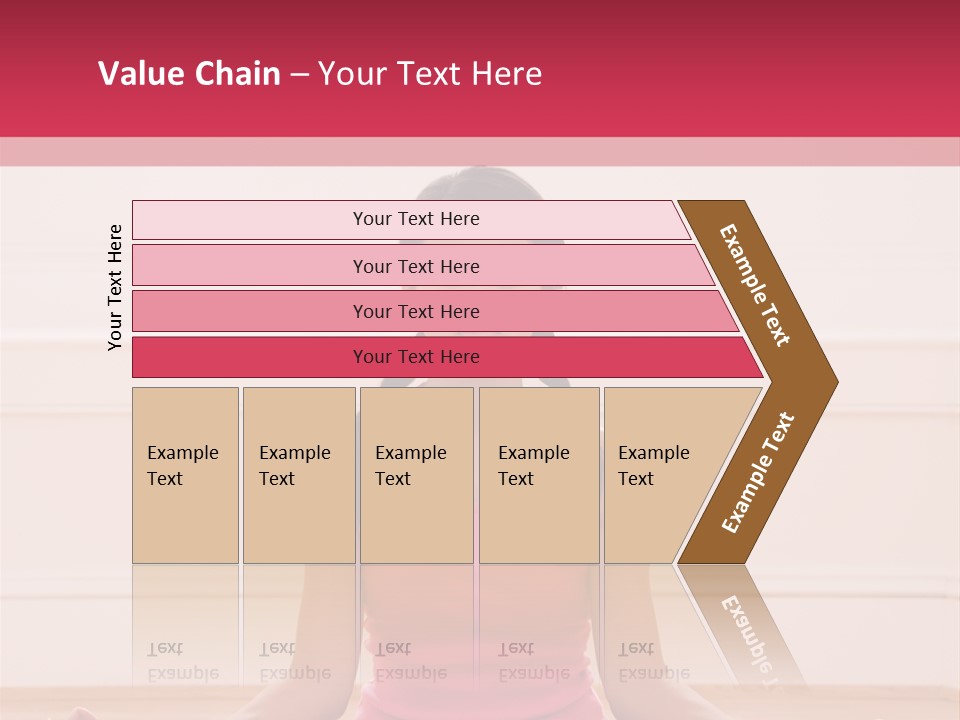 Young Woman Sitting On Floor Meditating In Yoga Lotus Pose With Legs Crossed And Eyes Closed. PowerPoint Template