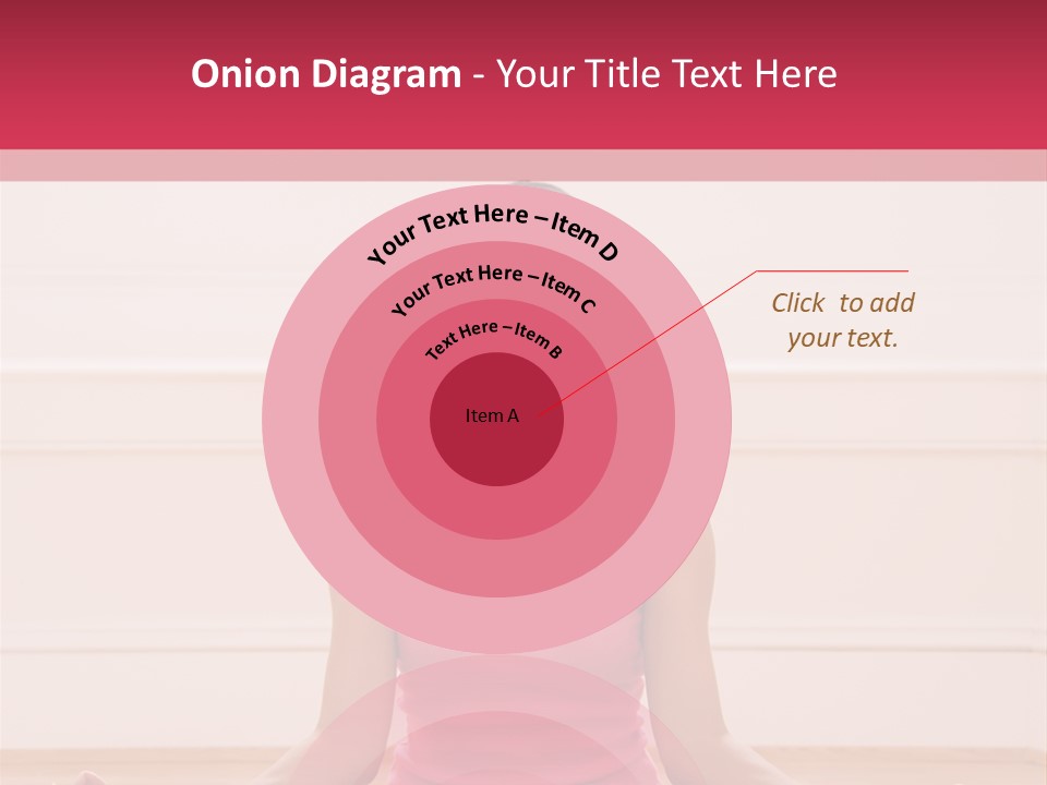 Young Woman Sitting On Floor Meditating In Yoga Lotus Pose With Legs Crossed And Eyes Closed. PowerPoint Template