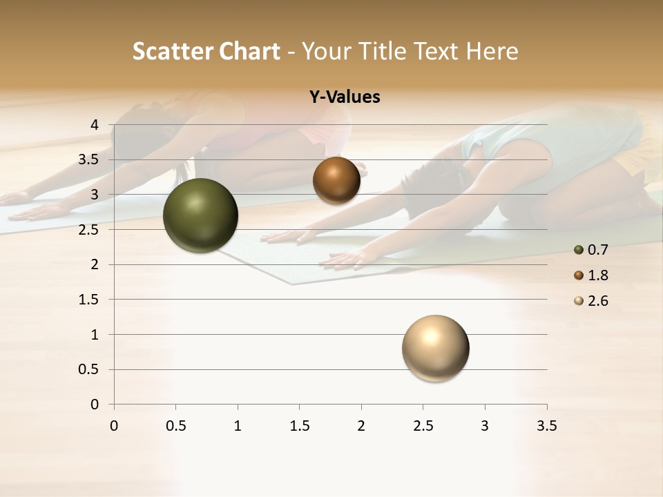 Two Young Women On Yoga Mats Doing Child's Pose. PowerPoint Template