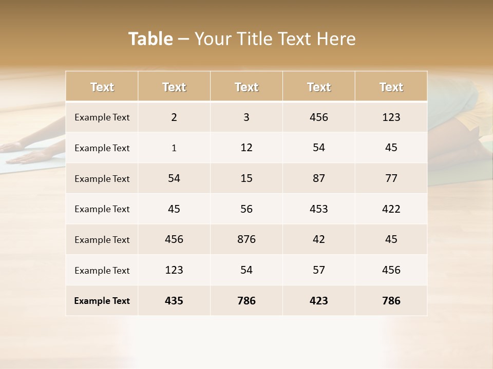 Two Young Women On Yoga Mats Doing Child's Pose. PowerPoint Template