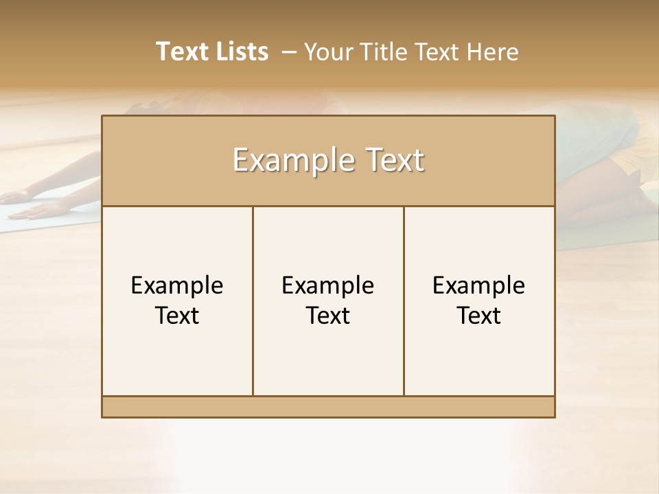 Two Young Women On Yoga Mats Doing Child's Pose. PowerPoint Template