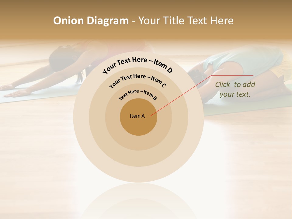 Two Young Women On Yoga Mats Doing Child's Pose. PowerPoint Template