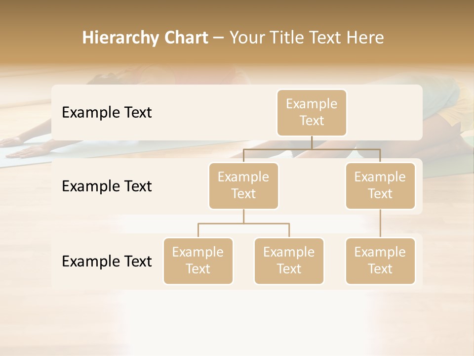 Two Young Women On Yoga Mats Doing Child's Pose. PowerPoint Template