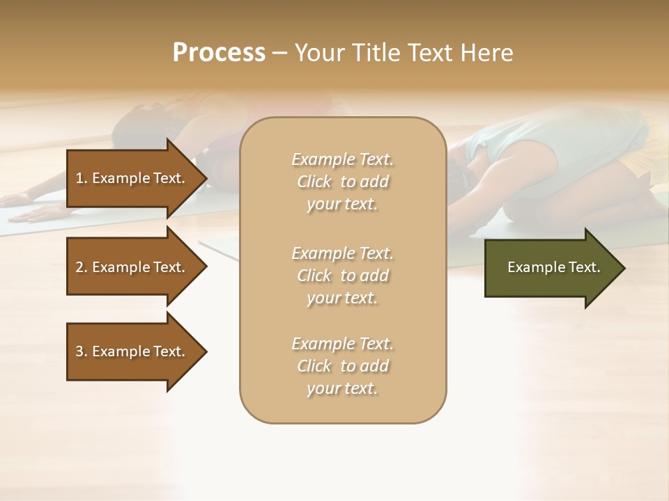 Two Young Women On Yoga Mats Doing Child's Pose. PowerPoint Template