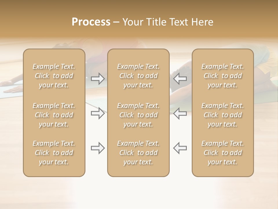 Two Young Women On Yoga Mats Doing Child's Pose. PowerPoint Template