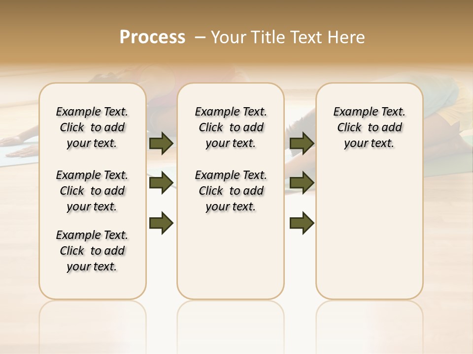 Two Young Women On Yoga Mats Doing Child's Pose. PowerPoint Template