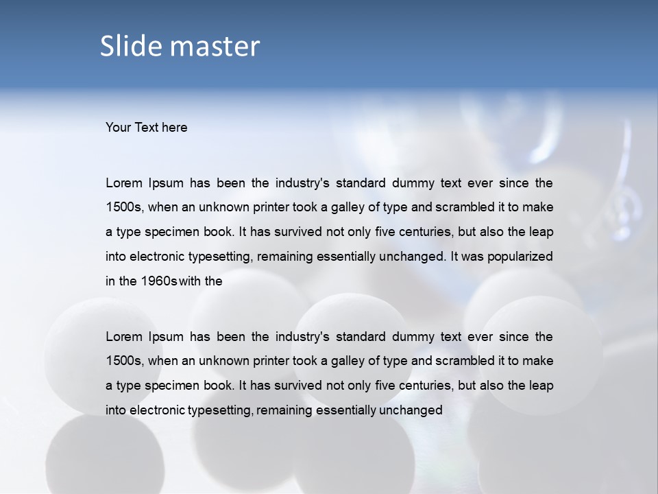 Extreme Macro Of Homeopathic Medications - Small White Balls And The Container PowerPoint Template