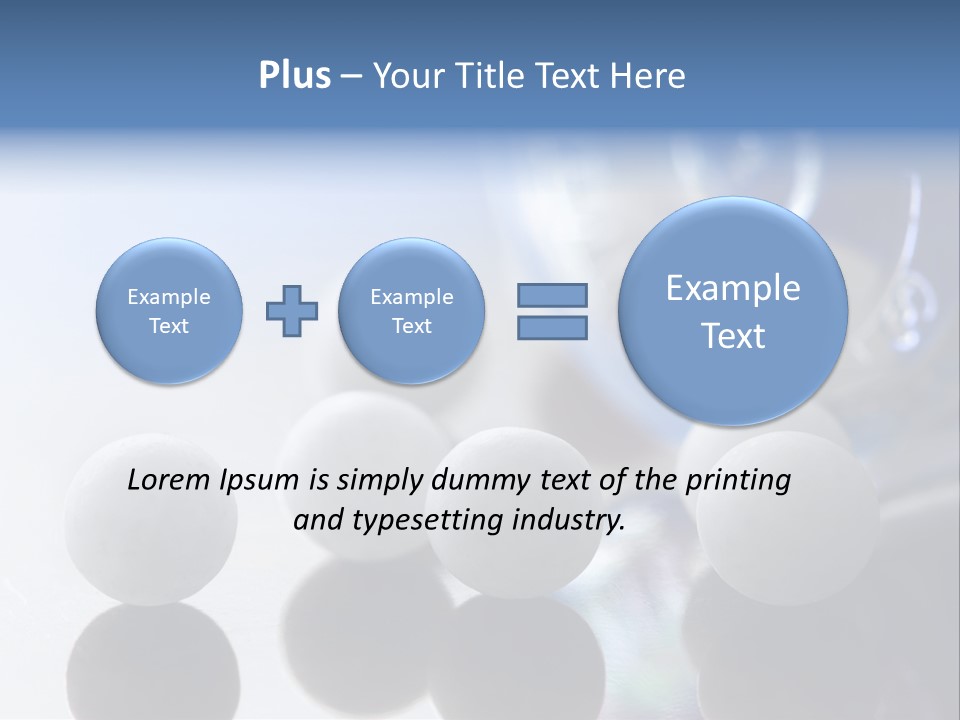 Extreme Macro Of Homeopathic Medications - Small White Balls And The Container PowerPoint Template