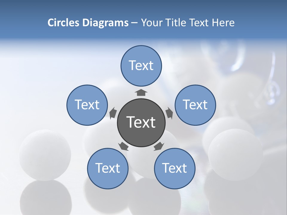 Extreme Macro Of Homeopathic Medications - Small White Balls And The Container PowerPoint Template