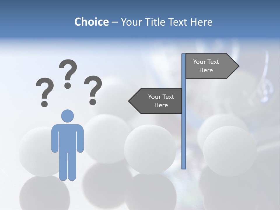 Extreme Macro Of Homeopathic Medications - Small White Balls And The Container PowerPoint Template