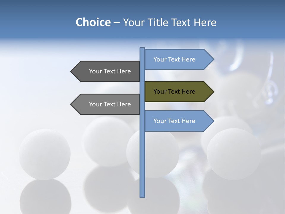 Extreme Macro Of Homeopathic Medications - Small White Balls And The Container PowerPoint Template